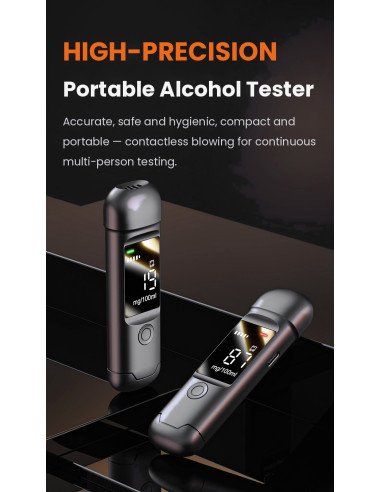 Alkotesteris FIT2 HM1000 – juodas, nešiojamas
