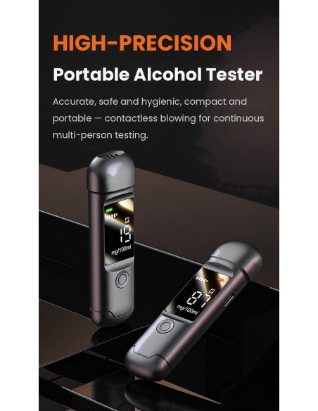 Alkotesteris FIT2 HM1000 – juodas, nešiojamas