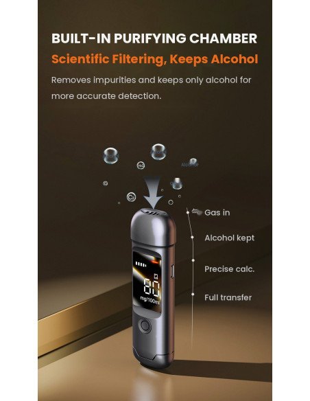 Alkotesteris FIT2 HM1000 – HD spalvinis ekranas