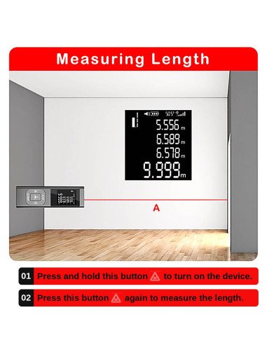 FIT2 S3B Laser Distance Meter 3-in-1, 40 m – 7