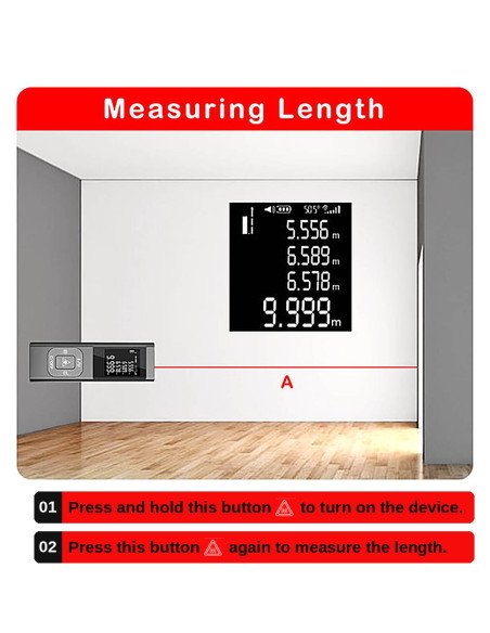 FIT2 S3B Laser Distance Meter 3-in-1, 40 m – 7
