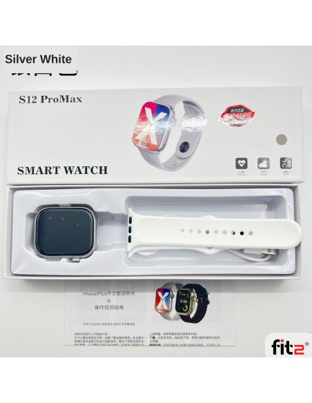 FIT2 S12 ProMax Smart Watch, White – 1