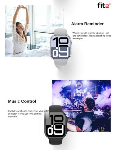 FIT2 S12 ProMax Smart Watch, White – 10
