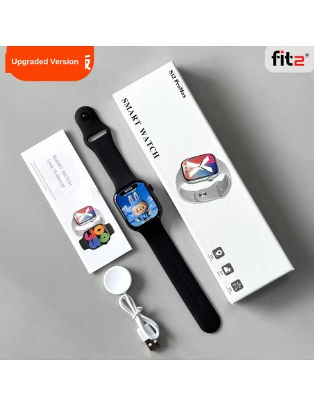 FIT2 S12 ProMax Smart Watch, Black – 1