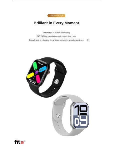 FIT2 S12 ProMax Smart Watch, Black – 4