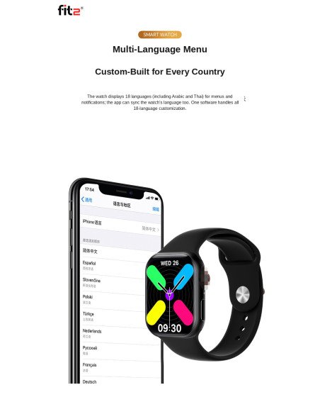 FIT2 S12 ProMax Smart Watch, Black – 5