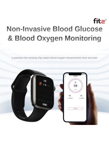 Išmanusis laikrodis FIT2 S11MH, juodas