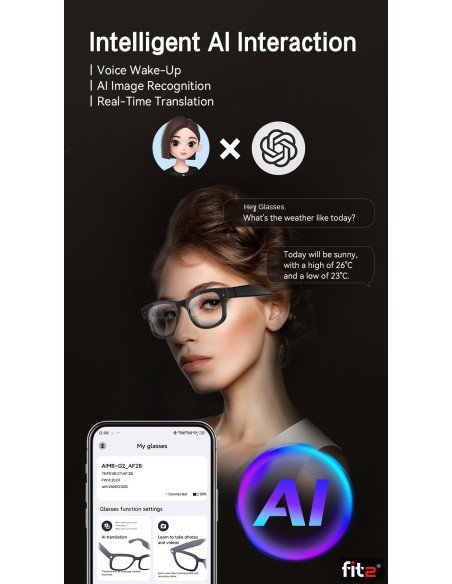 FIT2 AI Smart Camera Glasses – 7