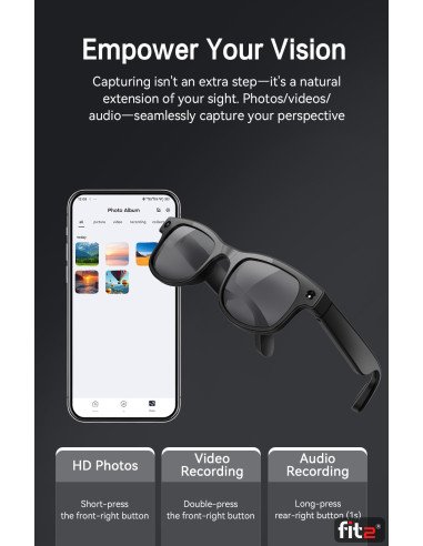 FIT2 AI Smart Camera Glasses – 14
