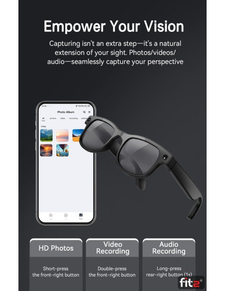 FIT2 AI Smart Camera Glasses – 14