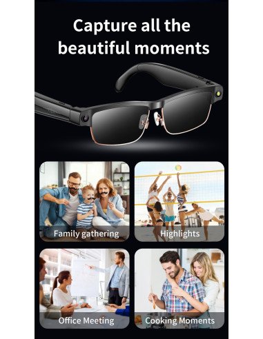 FIT2 AI Smart Sunglasses with Camera