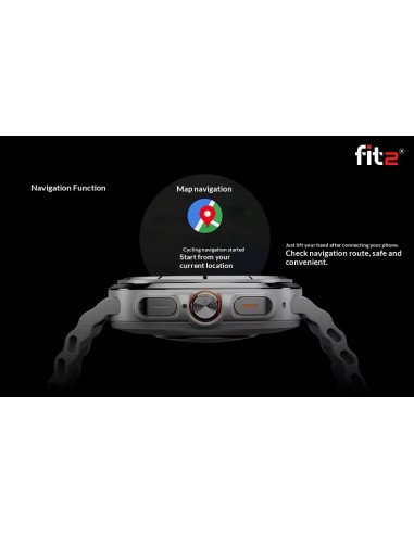 Išmanusis laikrodis FIT2 HD8 Ultra, sidabrinis