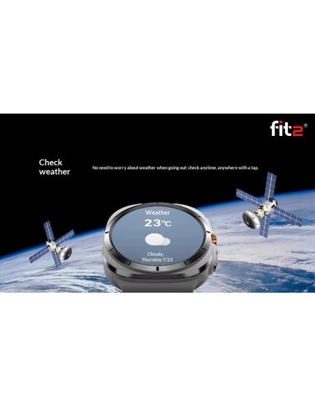 Išmanusis laikrodis FIT2 HD8 Ultra, mėlynas