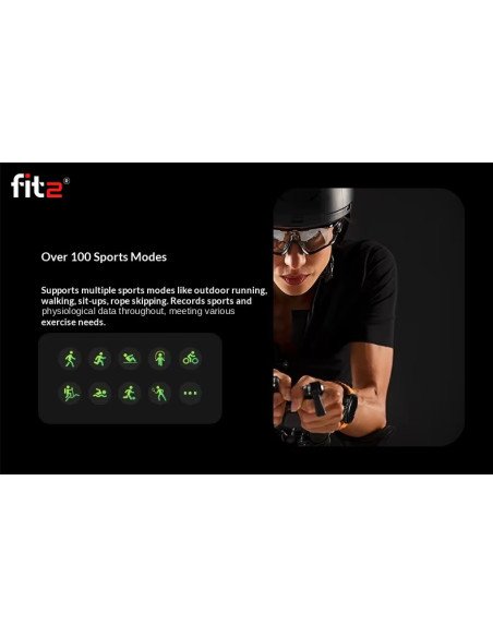 Išmanusis laikrodis FIT2 HD8 Ultra, mėlynas