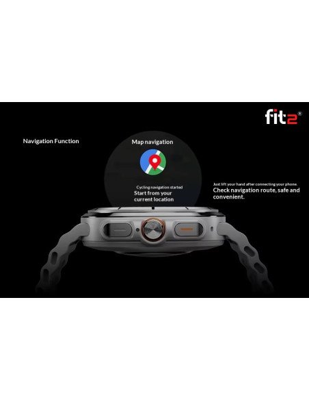 Išmanusis laikrodis FIT2 HD8 Ultra, mėlynas