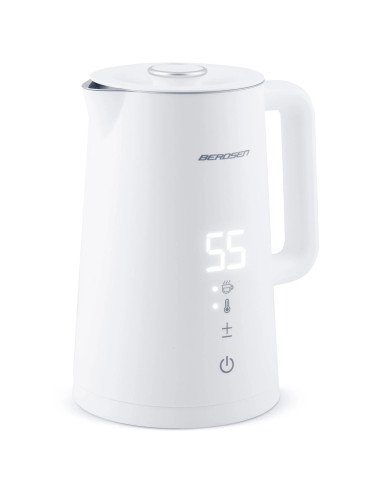 Elektrinis virdulys Berdsen BD-709 2200W 1,7L baltas su liečiamu skydeliu