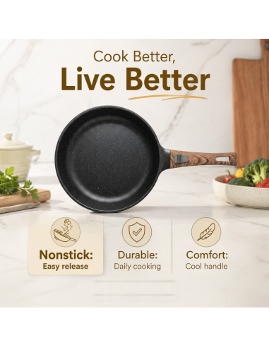 FIT2 ClickPan non-stick frying pan 24 cm black, detachable handle