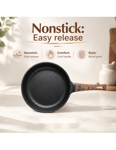 FIT2 ClickPan non-stick frying pan 24 cm black, detachable handle