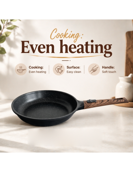 FIT2 ClickPan non-stick frying pan 24 cm black, detachable handle
