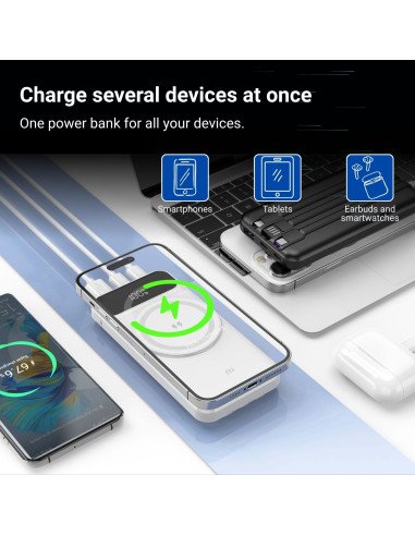 FIT2 H30C Power Bank 10000 mAh 22.5W fast plus 15W wireless charging 4