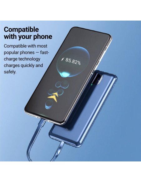 FIT2 DX99 Power Bank 10000 mAh 22.5W fast charging blue 7