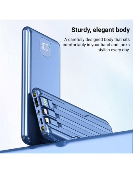 FIT2 DX99 Power Bank 10000 mAh 22.5W fast charging blue 11