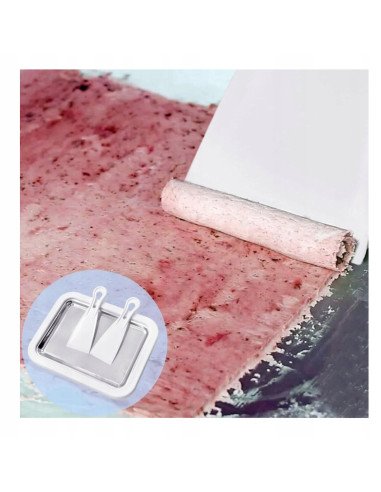 Rolled ice cream freeze plate and spatulas