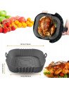 Silicone air fryer basket liner reusable XL