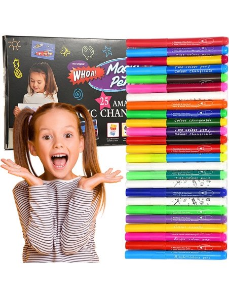 Magic Color-Changing Markers 25 pcs for Kids