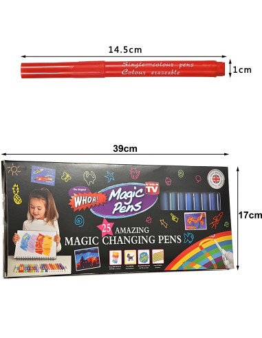 Magic Color-Changing Markers 25 pcs for Kids