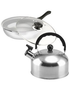 Cookware Set 11 pcs, Stainless Steel, Induction and Gas | RETOO 2