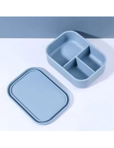 Silicone Lunch Box FIT2, 700 ml, Three Compartments 2