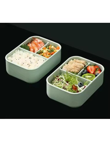 Silicone Lunch Box FIT2, 700 ml, Three Compartments