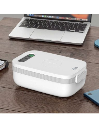 FIT2 Nomad FH-3 Cordless Electric Heated Lunch Box with 14000 mAh Battery, 1000 ml