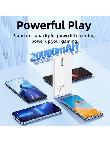 Išorinė baterija (Powerbank) REMAX RPP-296 20000mAh 2.4A 2×USB, juoda — vaizdas 6