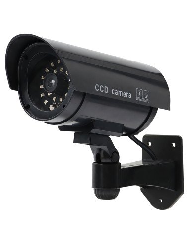 Dummy outdoor wall camera with flashing IR LED