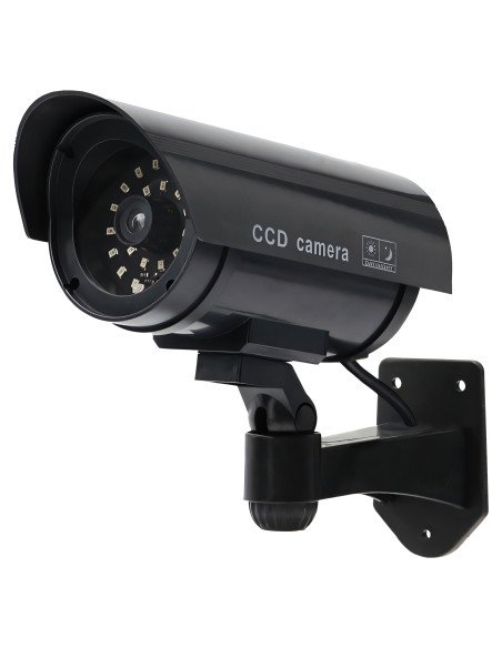Dummy outdoor wall camera with flashing IR LED