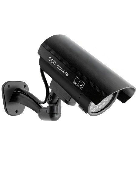 Dummy outdoor wall camera with flashing IR LED