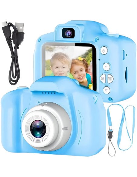 Kids digital camera HD with games, blue