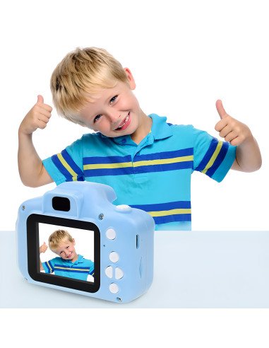 Kids digital camera HD with games, blue