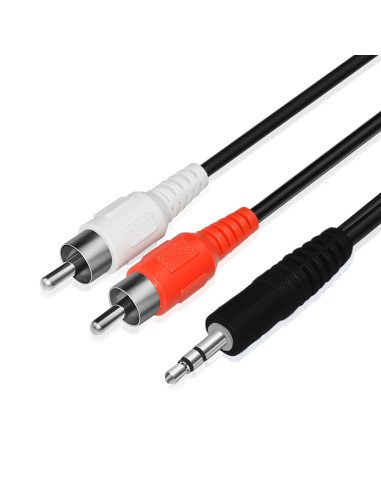 AUX laidas mini jack 3,5 mm - 2xRCA, 1,5 m
