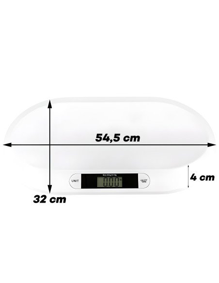 Baby scale up to 20 kg, accuracy 10 g