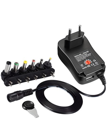 Universalus maitinimo blokas 3-12 V, 30 W, 6 antgaliai
