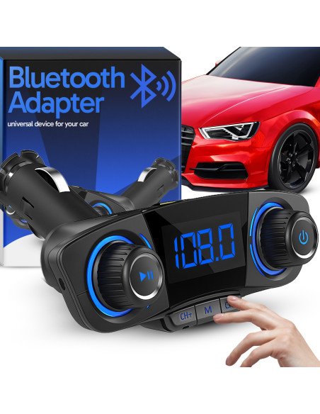 Car FM transmitter Bluetooth 5.0, 8 in 1, USB