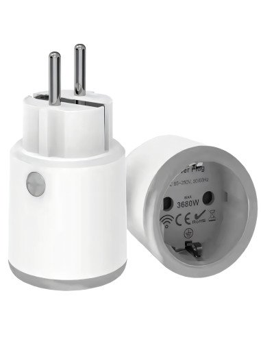 Smart WiFi socket 3680 W with power meter, Tuya