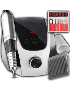 Nagų freza manikiūrui ir pedikiūrui, 65 W, 35000 aps./min., LCD