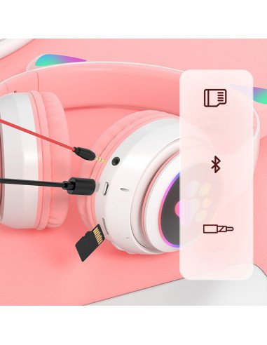 Trys prijungimo budai: microSD kortele, Bluetooth ir 3,5 mm laidas