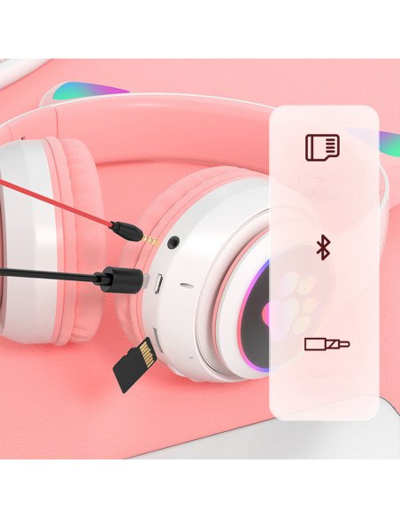 Trys prijungimo budai: microSD kortele, Bluetooth ir 3,5 mm laidas