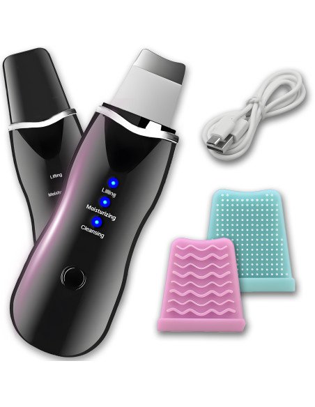 RETOO U017 Ultrasonic Skin Scrubber 28 kHz, Cordless, black