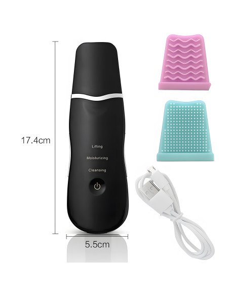RETOO U017 Ultrasonic Skin Scrubber 28 kHz, Cordless, black